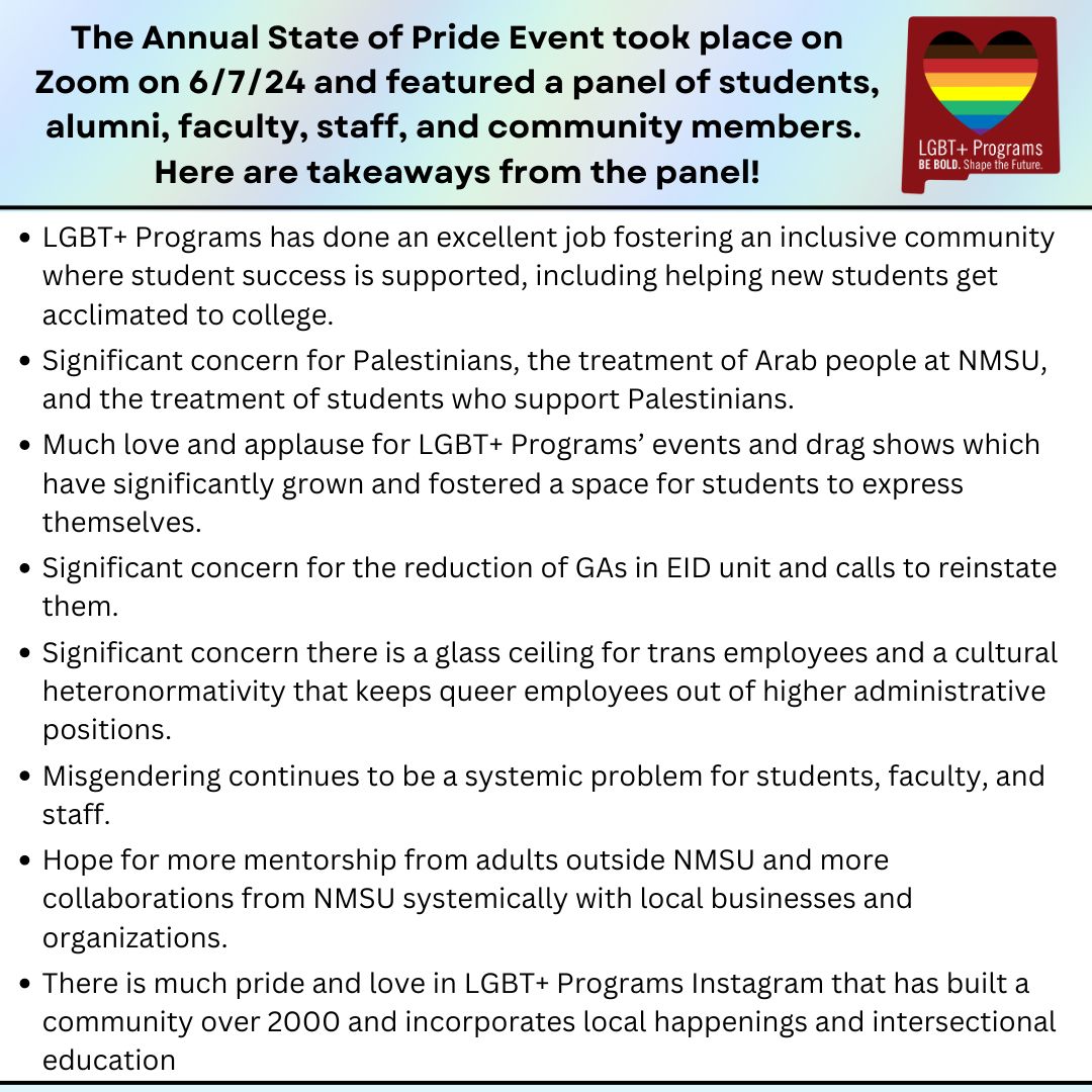 Picture of important takeaways from State of Pride 2024